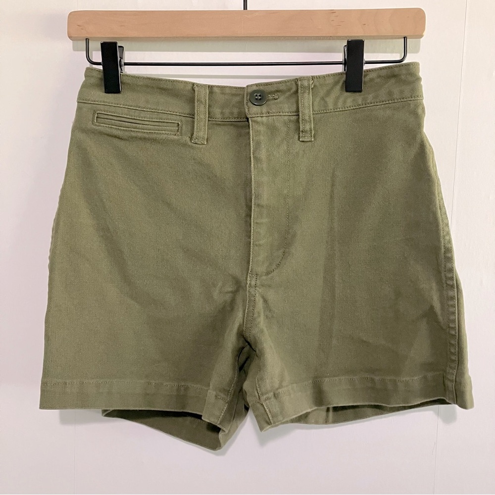 Madewell Olive Green Casual Shorts Size 25